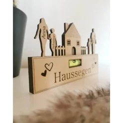 Discount Haussegen als Magnet | Wasserwaage aus Holz | Kühlschrankmagnet | Richtfest | Hochzeitsgeschenk | Einzugsgeschenk Hochzeitsgeschenke