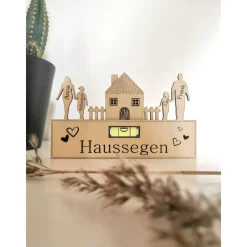 Discount Haussegen als Magnet | Wasserwaage aus Holz | Kühlschrankmagnet | Richtfest | Hochzeitsgeschenk | Einzugsgeschenk Hochzeitsgeschenke