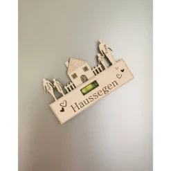 Discount Haussegen als Magnet | Wasserwaage aus Holz | Kühlschrankmagnet | Richtfest | Hochzeitsgeschenk | Einzugsgeschenk Hochzeitsgeschenke