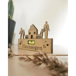 Discount Haussegen als Magnet | Wasserwaage aus Holz | Kühlschrankmagnet | Richtfest | Hochzeitsgeschenk | Einzugsgeschenk Hochzeitsgeschenke