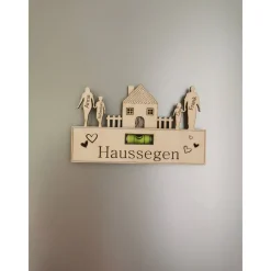 Discount Haussegen als Magnet | Wasserwaage aus Holz | Kühlschrankmagnet | Richtfest | Hochzeitsgeschenk | Einzugsgeschenk Hochzeitsgeschenke