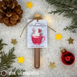 Hot Heiße Schokolade im Reagenzglas aus echter Schweizer Schokolade, Weihnachtsgeschenk, Wichtelgeschenk Weihnachtsgeschenke
