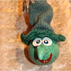 Herbstdeko KUGELHEXEN– Handgemachte Hexen aus Kunststoffkugeln für Deine Halloweenparty Fliegenpilz Monster & Gespenster