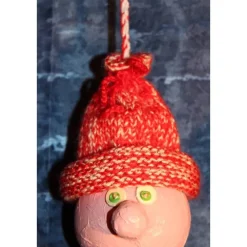 Hot Herbstdeko KUGELWICHTEL QUASTE 2er Set Handgemachte Wichtel aus Kunststoffkugeln für Deine Herbst- oder Winterdekoration Herbst