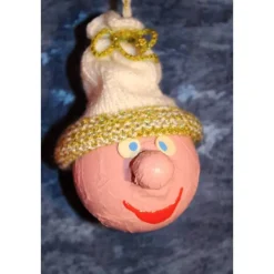 Hot Herbstdeko KUGELWICHTEL QUASTE 2er Set Handgemachte Wichtel aus Kunststoffkugeln für Deine Herbst- oder Winterdekoration Herbst