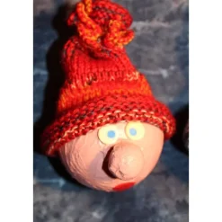 Herbst|Susanne Hiebl...die etwas andere Art! Herbstdeko KUGELWICHTEL SCHLEIFERL 2er Set Handgemachte Wichtel aus Kunststoffkugeln für Deine Herbst- oder Winterdekor