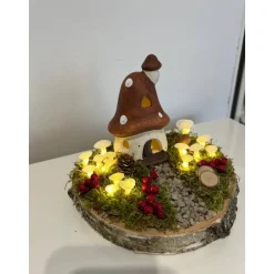 Herbst|HeimlichDeko Herbstgesteck Herbstdeko Herbst Baumscheibe Pilzhaus Igel