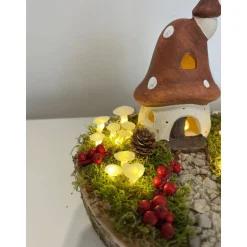 Herbst|HeimlichDeko Herbstgesteck Herbstdeko Herbst Baumscheibe Pilzhaus Igel