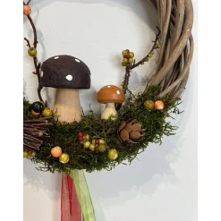 Herbst|HeimlichDeko Herbstkranz Herbstdeko Pilze