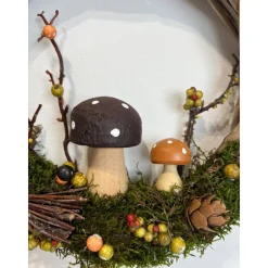 Herbst|HeimlichDeko Herbstkranz Herbstdeko Pilze