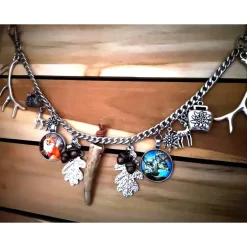 Trachtenschmuck|Tinas Schmucktruhe Herren-Charivari , Trachtenschmuck, 1- reihig, Geweih
