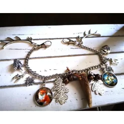 Trachtenschmuck|Tinas Schmucktruhe Herren-Charivari , Trachtenschmuck, 1- reihig, Geweih