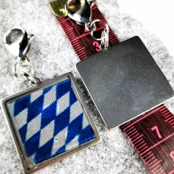 Outlet Herren-Charivari aus Edelstahl, Trachtenschmuck, 1- reihig, Hirsch Trachtenschmuck