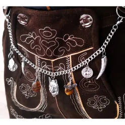 Trachtenschmuck|Tinas Schmucktruhe Herren-Charivari aus Edelstahl, Trachtenschmuck, 1- reihig, Max