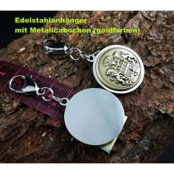 Trachtenschmuck|Tinas Schmucktruhe Herren-Charivari aus Edelstahl, Trachtenschmuck, 1- reihig, Jäger