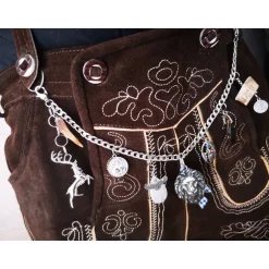 Trachtenschmuck|Tinas Schmucktruhe Herren-Charivari aus Edelstahl, Trachtenschmuck, 1- reihig, Erich