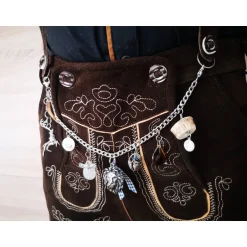 Trachtenschmuck|Tinas Schmucktruhe Herren-Charivari aus Edelstahl, Trachtenschmuck, 1- reihig, Erich