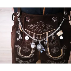Trachtenschmuck|Tinas Schmucktruhe Herren-Charivari aus Edelstahl, Trachtenschmuck, 1- reihig, Erich