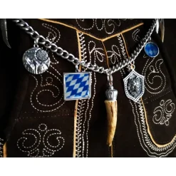 Trachtenschmuck|Tinas Schmucktruhe Herren-Charivari aus Edelstahl, Trachtenschmuck, 1- reihig, Johann
