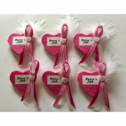 Discount Herz Brosche, Anstecker, Herz, Junggesellinnenabschied, JGA, personalisiert, Wunschbeschriftung, Name Junggesellinnenabschied