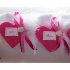Discount Herz Brosche, Anstecker, Herz, Junggesellinnenabschied, JGA, personalisiert, Wunschbeschriftung, Name Junggesellinnenabschied