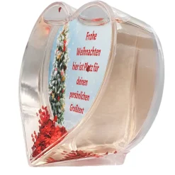 Best Herz Schneekugel mit Wunschtext im Motiv Weihnachtsbaum Weihnachtsgeschenke