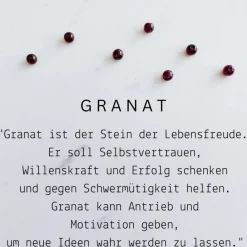 Sale Herzanhänger mit Heilstein - Granat | Kleine Geschenke mit Bedeutung | Glücksbringer | Herz Deko in dunkelrot Baumschmuck