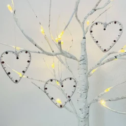 Sale Herzanhänger mit Heilstein - Granat | Kleine Geschenke mit Bedeutung | Glücksbringer | Herz Deko in dunkelrot Baumschmuck