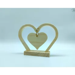 Outlet Herz-Aufsteller aus Holz / Holzherz / Muttertag / Hochzeit / Jahrestag Dekoration