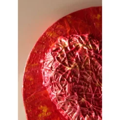 Valentinstagsgeschenke|Susanne Hiebl...die etwas andere Art! Herzbild HERZ AUS FEUER Geschenk zum Valentinstag Muttertag Vatertag Acrylbild Collage auf einem runden Keilrahmen