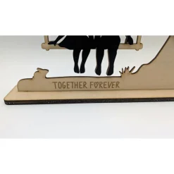Valentinstagsgeschenke|Spessart Print Herzensschaukel 1 – Personalisiertes 3D-Holzdisplay mit beweglichen Elementen & Gravur
