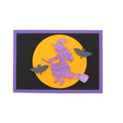 Clearance Hexen Einladungskarten Bastelset | Hexe | Hexen Geburtstag | Halloween Hexe | Halloween Einladungskarten Kinder Einladungskarten