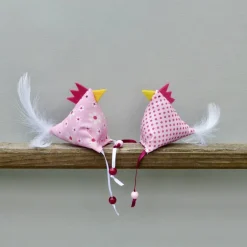Best Hühner, Osterdeko, 2 St. Stoffhühner Osterdeko