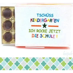 Einschulung|beijule Hülle für Haselnusspralinen