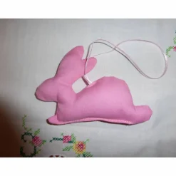 Osterdeko|hessmade Hängehasen, Osterhasen 'the pink ones', Stoffhasen, Dekoration, Ostern, Unikate
