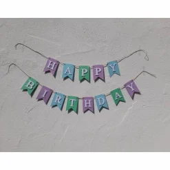 Dekoration|TiJaPapierDeko Hochwertige Girlande zum Geburtstag Happy Birthday Wimpelkette aus Papier auf Wunsch personlisiert mit eigenem Namen
