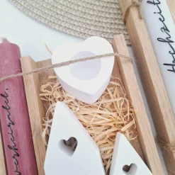 Best Hochzeit Geschenkset Hochzeitsgeschenk Häuser / Lichthäuser Kerzenhalter Herz Kerzenset  Stabkerze Kerzenbox Holzbox Mit Hochzeitsgeschenke