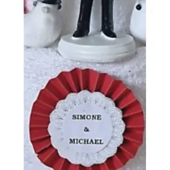 Outlet Hochzeit Handtuchtorte Geschenkidee rot weiß Geldgeschenke