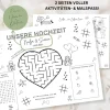 Discount Hochzeits- Akivitäten - & Malmatte für Kinder | digitale Datei PDF | Unterhaltung Kinder | Spiele Kinder Ho Gastgeschenke
