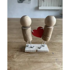 Clearance Hochzeits Figuren mit Herz, Holzfiguren, Liebes Geschenk Geschenke