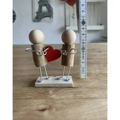 Clearance Hochzeits Figuren mit Herz, Holzfiguren, Liebes Geschenk Geschenke