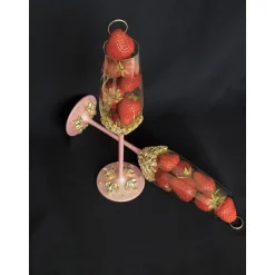 Sale Hochzeitsaccessoires Hochzeitsgläser Sektgläser Sektglas Hochzeitskerzen Brautaccessoires Flöte mit Namen mit Kristalle Hochzeitsdeko