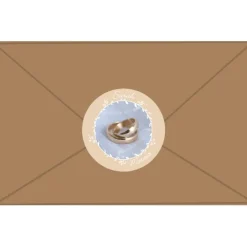 Einladungskarten|meinAufkleberladen Hochzeitsaufkleber | Eheringe & Blumenornament