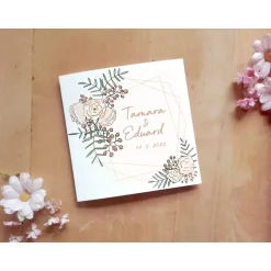 Einladungskarten|Das Moment Hochzeitsdesign Aquaflowers Printable DIY