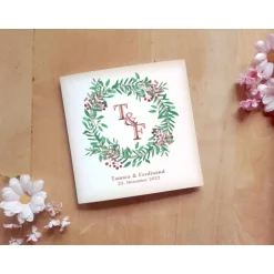 Einladungskarten|Das Moment Hochzeitsdesign Christmas Wreath Printable DIY