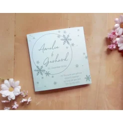 Discount Hochzeitsdesign Snowflakes One Printable DIY Einladungskarten