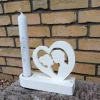Best Hochzeitsgeschenk Kerzenhalter mit Kerze und Hochzeitspaar Hochzeitsdeko