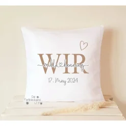 New Hochzeitsgeschenk Kissen personalisiert mit Namen Brautpaar Geschenk Hochzeitsgeschenke