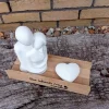Hochzeitsdeko|Lilly-ART_Bauchabdrücke Hochzeitsgeschenk Liebespaar mit Herz aus Raysin