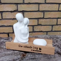 Hochzeitsdeko|Lilly-ART_Bauchabdrücke Hochzeitsgeschenk Liebespaar mit Herz aus Raysin